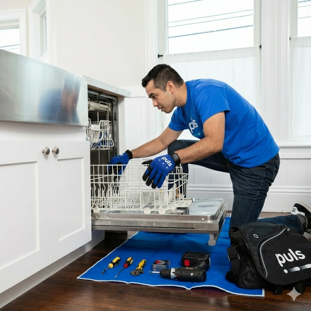 Dishwasher repair London engineer fixing dishwasher